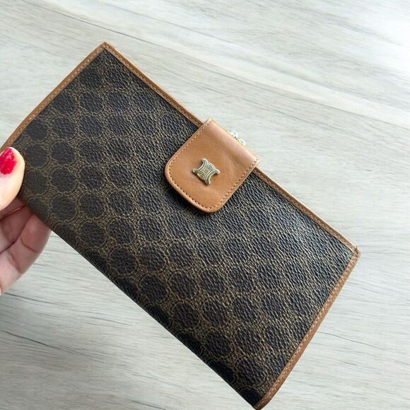 Celine Handbags - Celine Macadam long Wallet